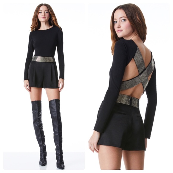 ALICE + OLIVIA Conry Embellished Waist Short - Picture 9 of 12